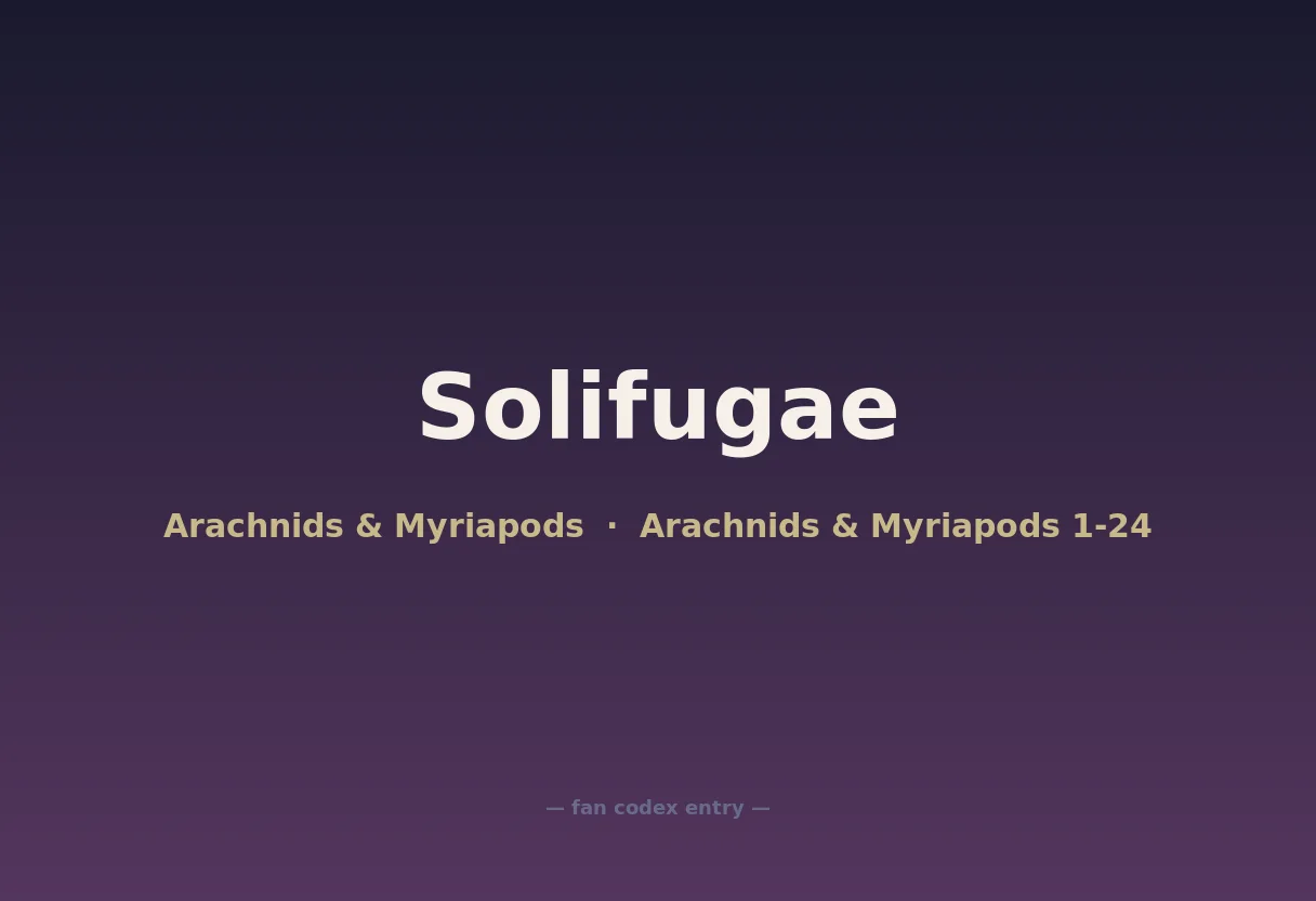 Solifugae