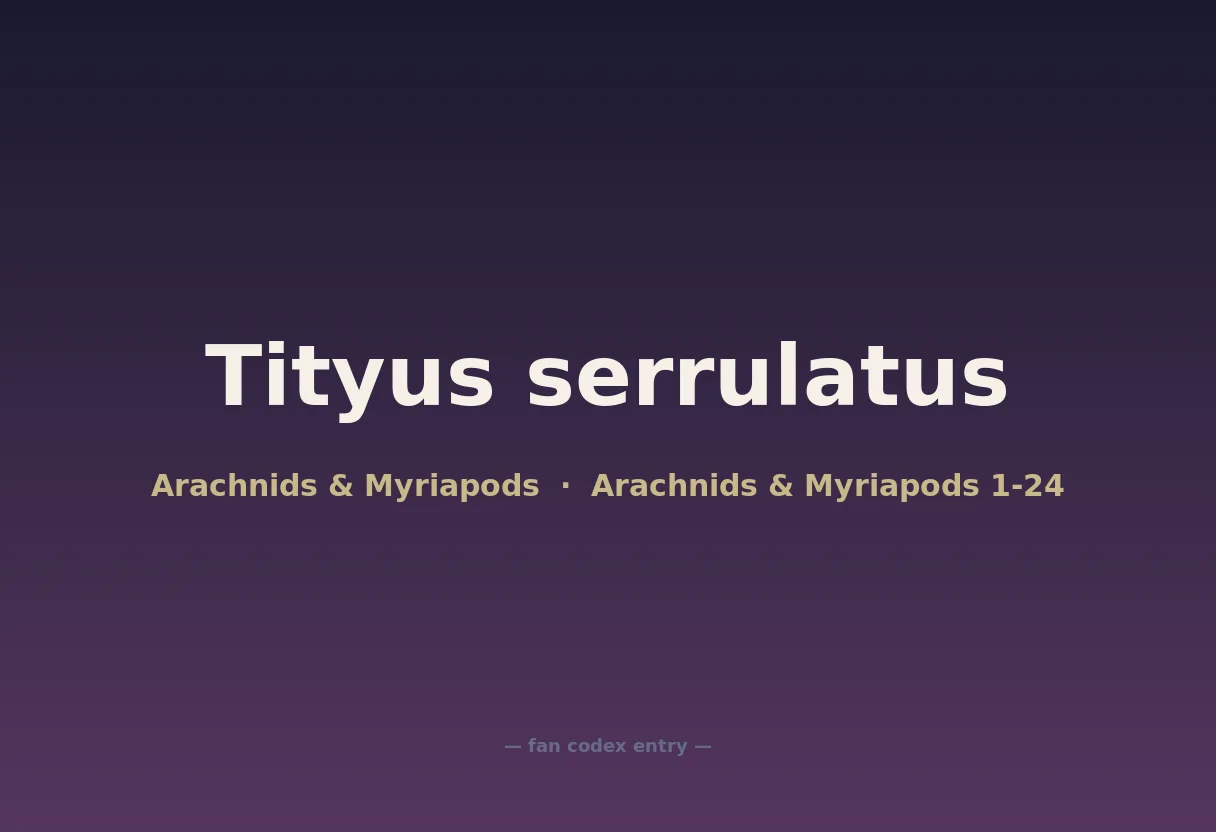 Tityus serrulatus