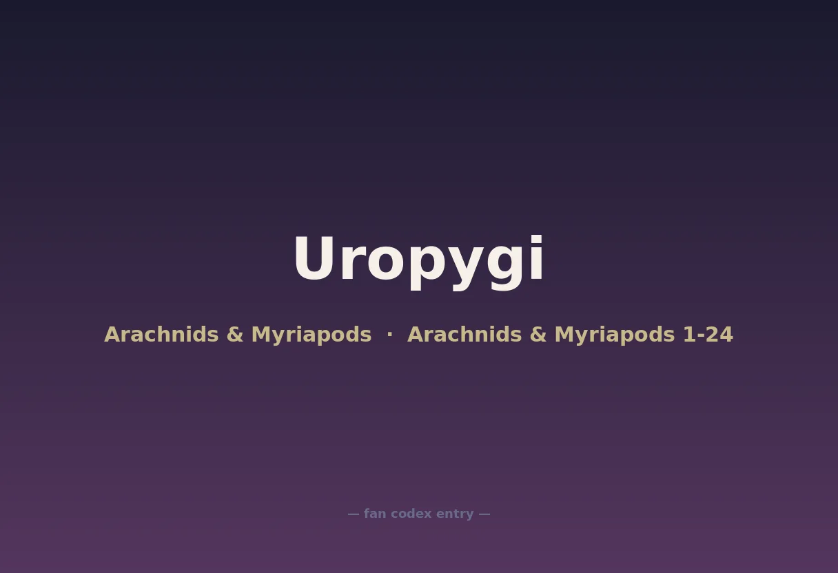 Uropygi