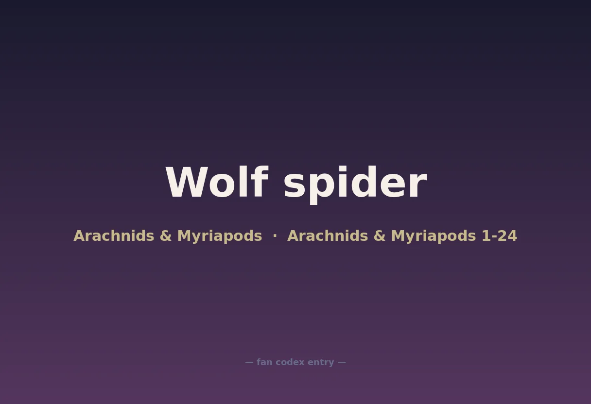 Wolf spider